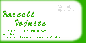 marcell vojnits business card
